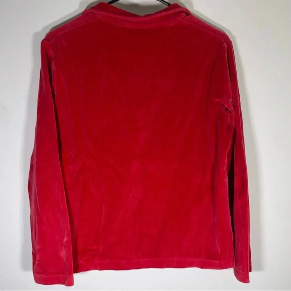 Saint John’s Bay Red Soft Fleece Size Medium - Picture 5 of 6